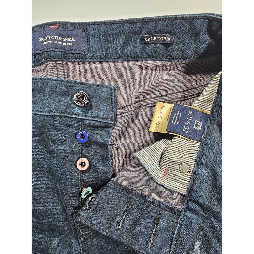 Scotch And Soda Men's Jeans 31x32 Ralston Blauw Preppy - Picture 3 of 15